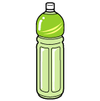 資源ゴミ（分別ゴミ）ペットボトルのイラスト