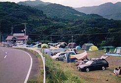 恵比須浜キャンプ村の様子